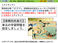 ２枚の絵図から単元の問いを設定する