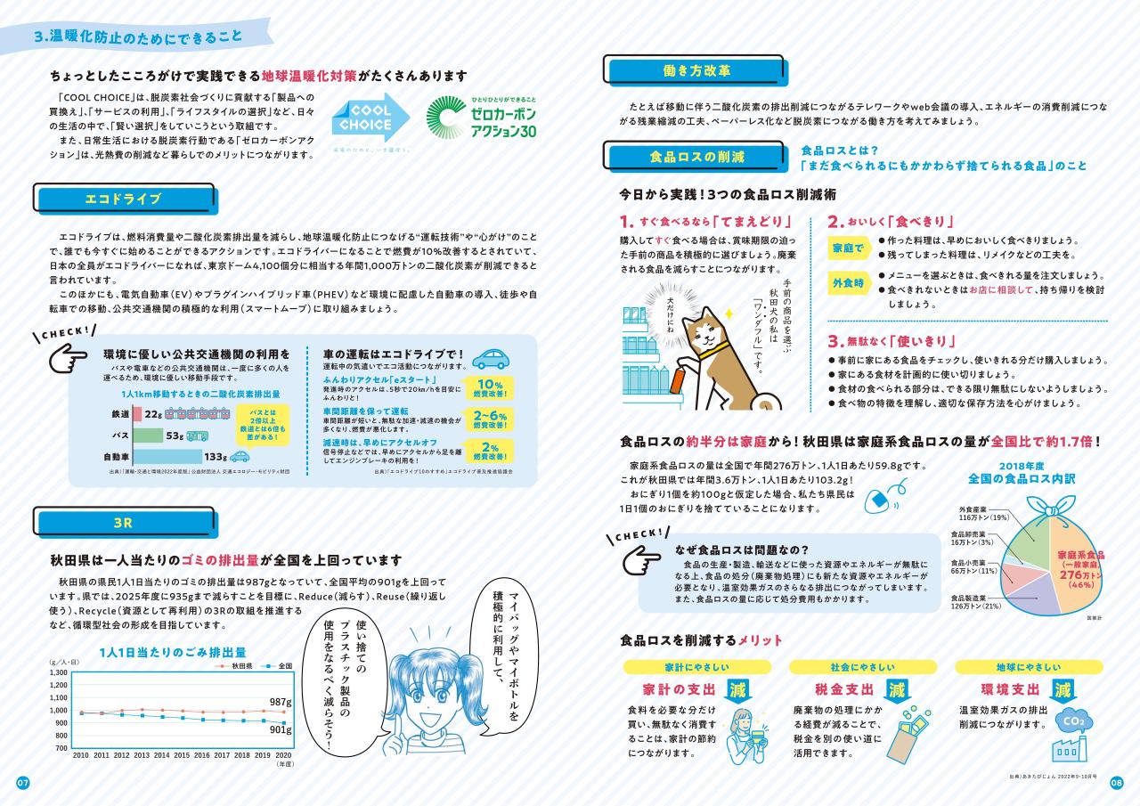 温暖化防止のためにできること