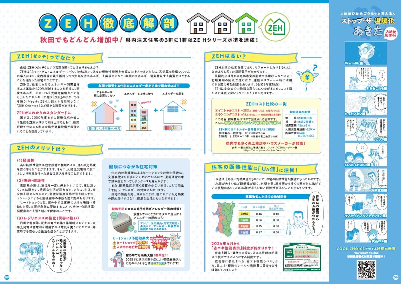 快適な秋田の住まい（5ページから6ページ）