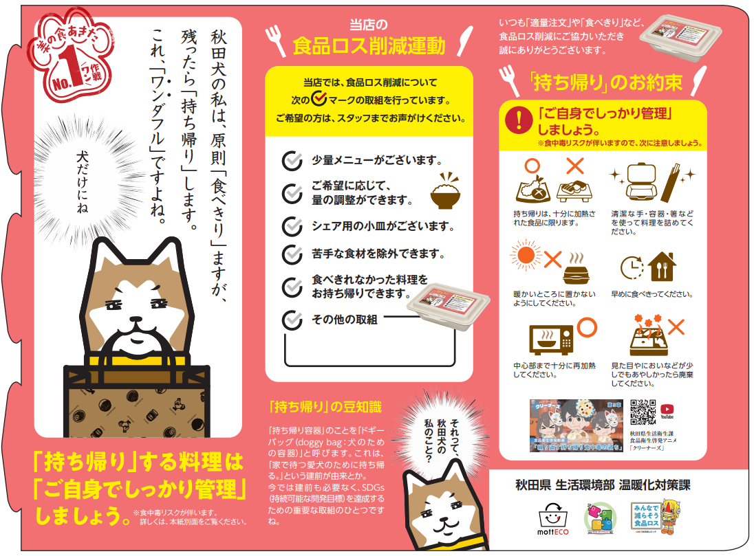 卓上の三角ポップの画像です。