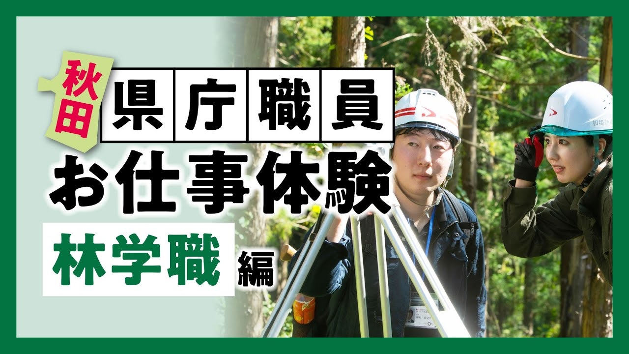 相場詩織さんのお仕事体験動画（林学職）の紹介バナー