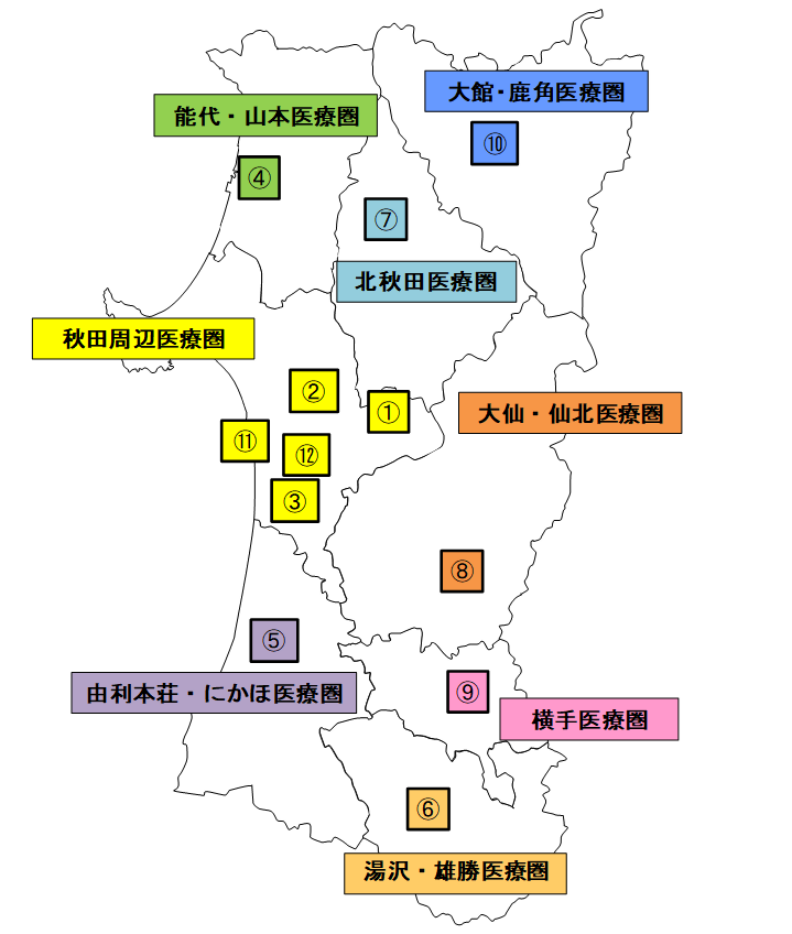 県内のがん診療連携拠点病院