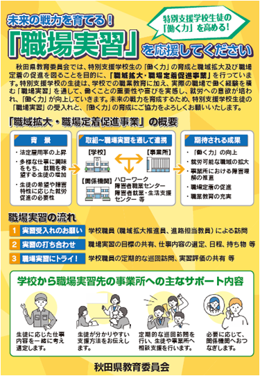 職域拡大・職場定着促進事業（表）