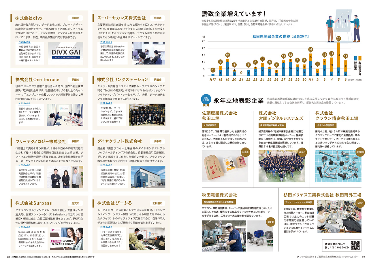 画像：「秋田県誘致企業」を紹介します！