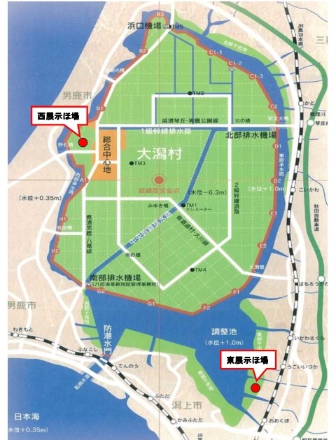 展示ほの位置図