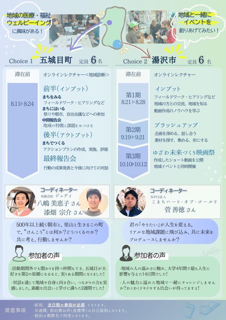 募集チラシ裏