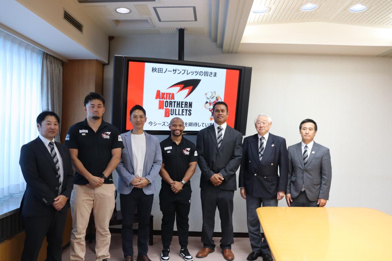 070904-3 秋田ノーザンブレッツシーズン開幕に係る表敬訪問
