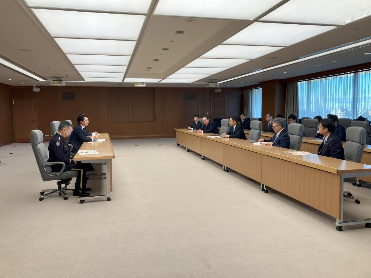 表敬訪問の様子