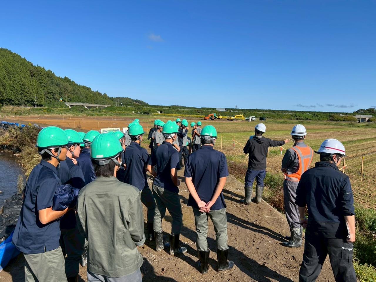西目川河川災害復旧工事現場見学