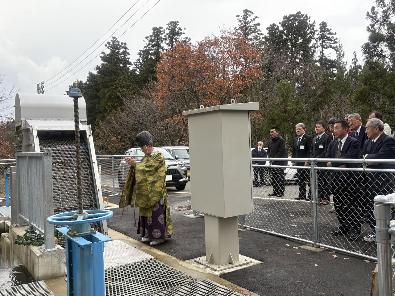 現地にてお祓い②