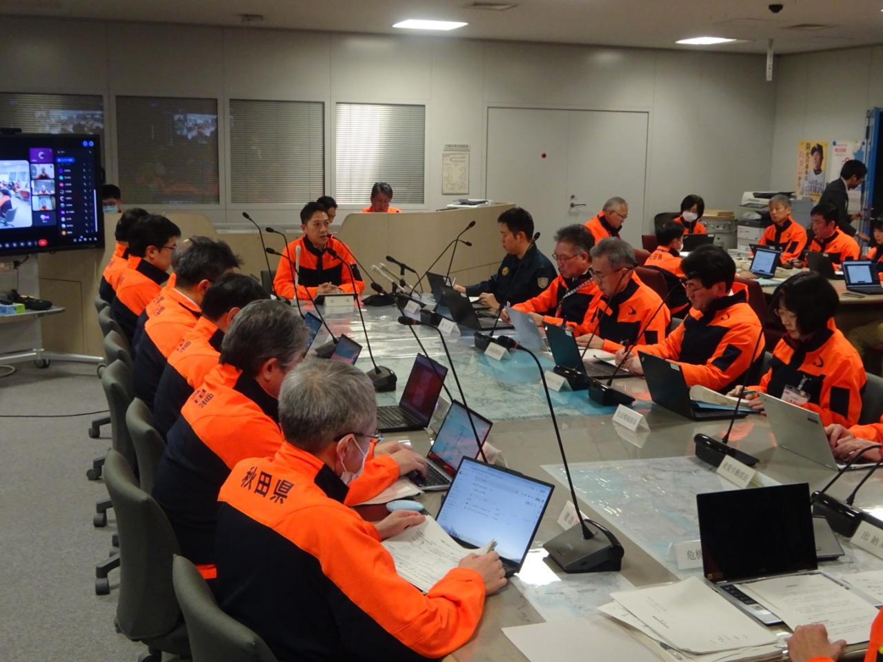 080203-2 秋田県災害対策本部会議