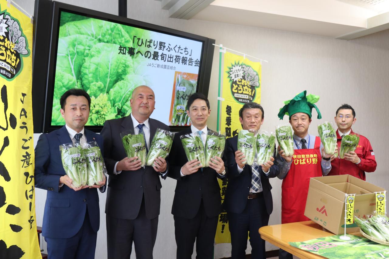 080227 ＪＡうご新成園芸組合「ひばり野ふくたち」最旬出荷報告