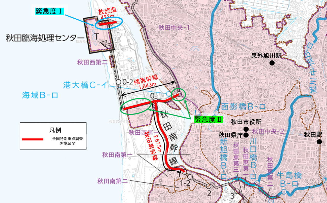 調査結果位置図
