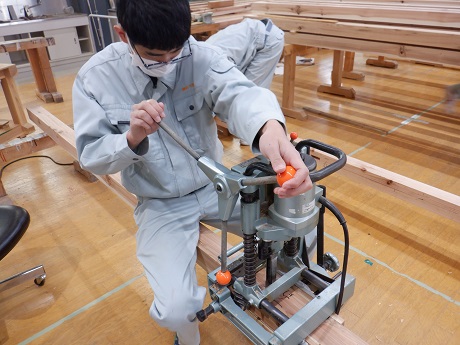 施工実習の様子