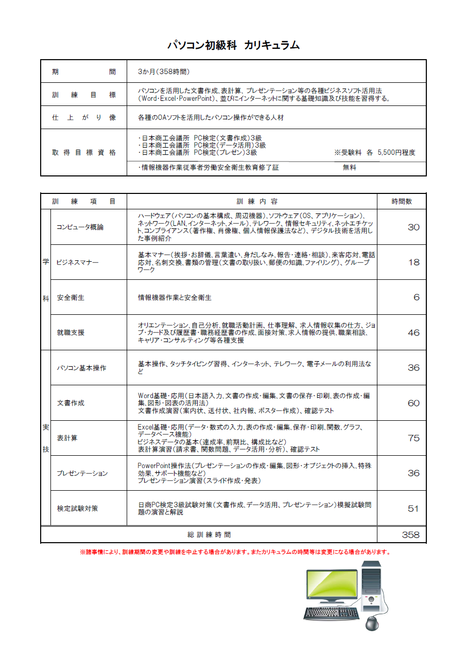 公共職業訓練
