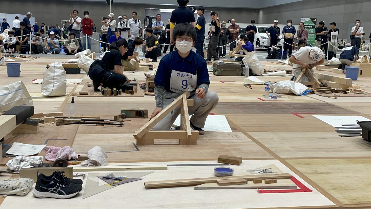 競技終了直後