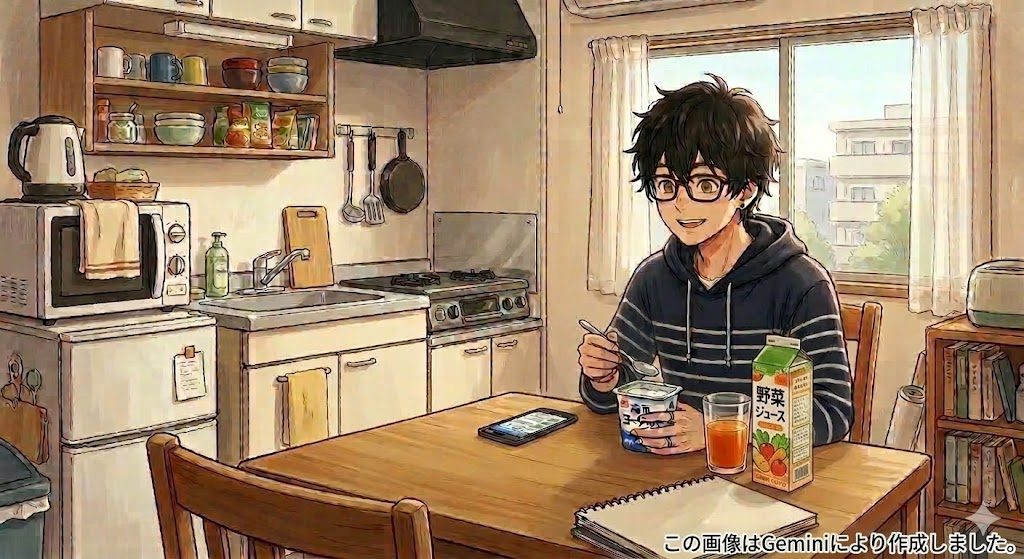 一人暮らしの食事のイメージ画像