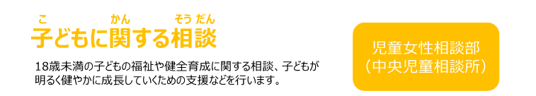 子どもに関する相談